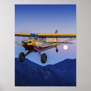 Husky-Alpenmoonrise Poster