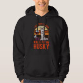 Husky And Wine Siberian Husky Hoodie (Vorderseite)