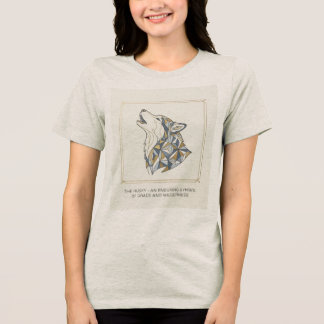Husky Anmut & Wildnis – Frauen Heather Grau Tri-Blend Shirt