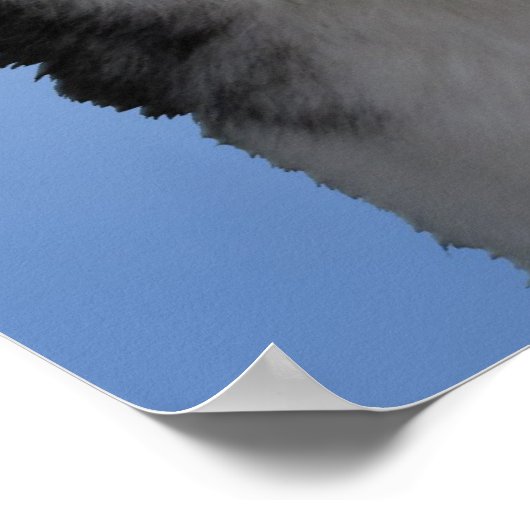 Husky Art Print Sled Dog Art Poster Husky Geschenk (Ecke)