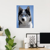 Husky Art Print Sled Dog Art Poster Husky Geschenk (Heimbüro)