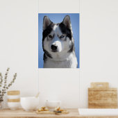 Husky Art Print Sled Dog Art Poster Husky Geschenk (Küche)