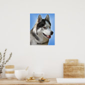 Husky Art Print Sled Dog Art Poster Husky Geschenk (Küche)