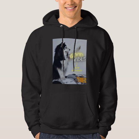Husky auf dem Trost Hoodie (Vorderseite)