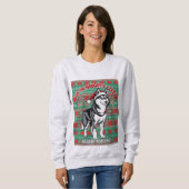 Husky auf der unartigen Liste Sweatshirt (Vorne ganz)