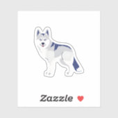 Husky Aufkleber (Blatt)