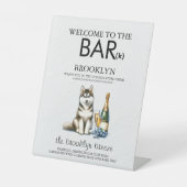 Husky Bar Sockelschild (Vorderseite)