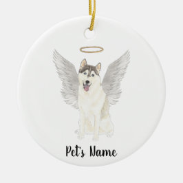 Husky-Beileid-Gedenkmal Keramik Ornament