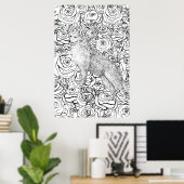 Husky-Bester Freund Poster (Heimbüro)