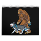 Husky| Bigfoot Dog Walk Siberian Husky Sasquatch Kalender (Titelbild)