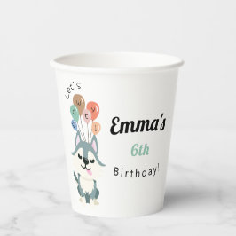 Husky Birthday Party Pappbecher