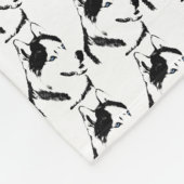 Husky Blanket Cool Sibirien Husky Fleece Blanket (Ecke)