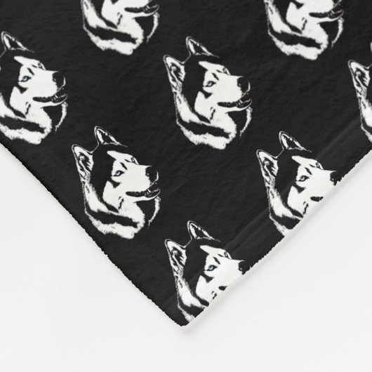 Husky-Blanket Cool-Sibirien-Husky-Fleece-Blanket Fleecedecke (Ecke)