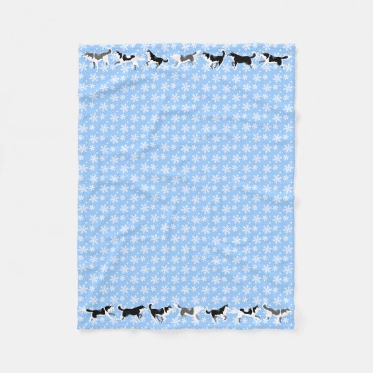 Husky Blanket Siberian Husky Dog Fleece Blankets (Vorderseite)