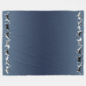 Husky Blanket Siberian Husky Dog Fleece Blankets (Vorderseite (Horizontal))