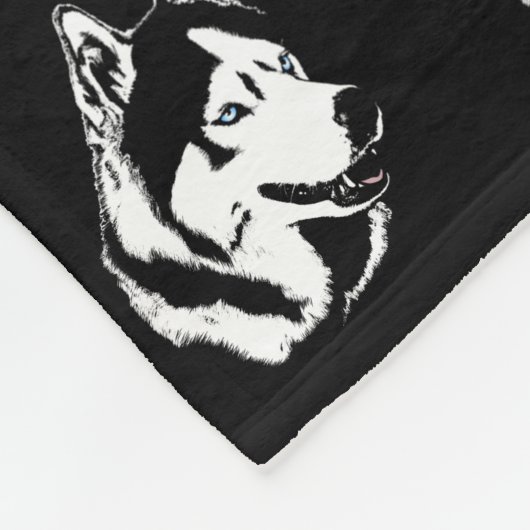 Husky Blanket Siberian Husky Sled Dog Blankets Fleecedecke (Ecke)