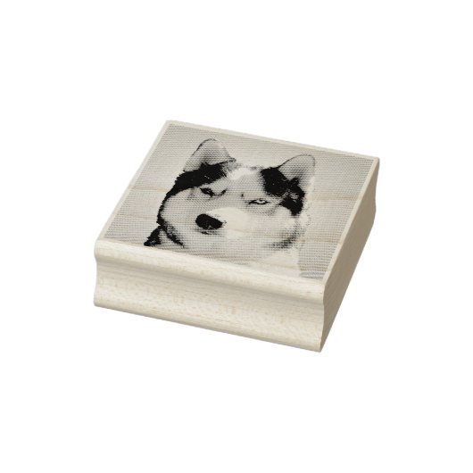 Husky Briefmarke Custom Siberian Husky Briefmarke Gummistempel (Stempel)