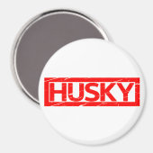 Husky-Briefmarke Magnet (Vorderseite/Rückseite)
