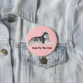 Husky-Brustkrebs-Knopf Button (Beispiel)
