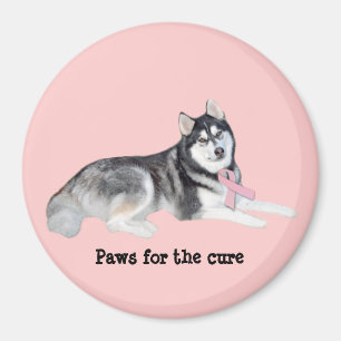 Husky-Brustkrebs-Magnet Magnet