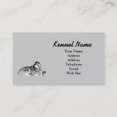 Husky-Brüter-Visitenkarte Visitenkarte (Rückseite)