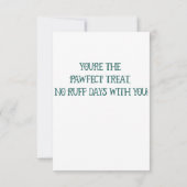 Husky Candy Heart Card Dankeskarte (Rückseite)