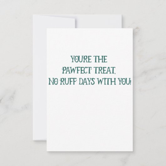 Husky Candy Heart Card Dankeskarte (Rückseite)