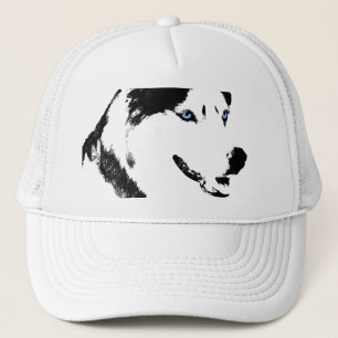 Husky Caps Schlitten Hunde Hasen Husky / Wolf Hats Truckerkappe