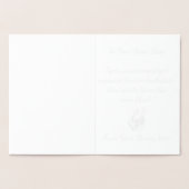 Husky Cards Personalisiert Husky Hund Cards Silver Folienkarte (Innenseite)