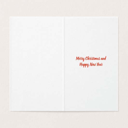 Husky Christmas Dog & Green Bow Geschenkmarke (Innenseite Aufgefaltet)