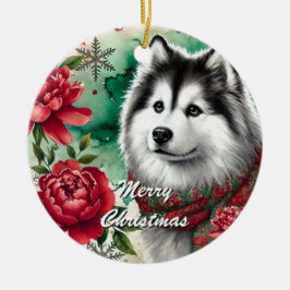 Husky Christmas Dreams Weihnachtsdekoration Ornament Aus Metall