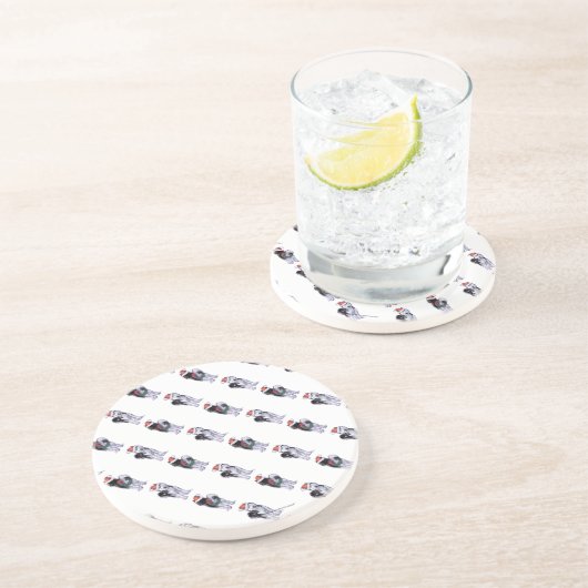 Husky Christmas Getränkeuntersetzer (Seite)