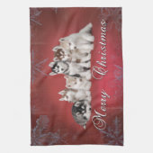 Husky Christmas Handtuch (Vertikal)