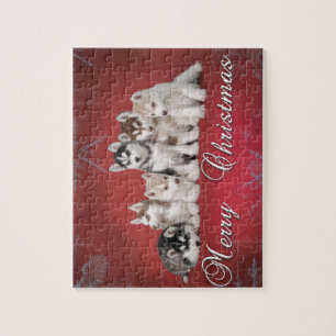 Husky Christmas Puzzle