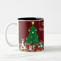 Husky Christmas Tasse