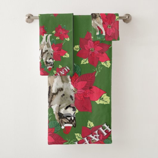 Husky Christmas Towel Set (Insitu)