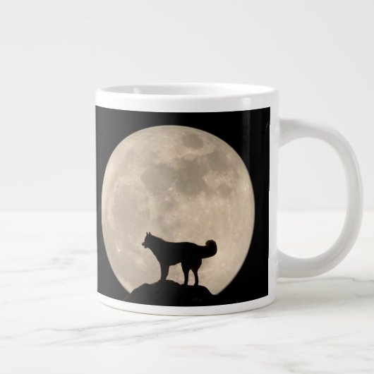 Husky Coffee Tasse Siberischer Husky Jumbo Cup Sch (Rechts)