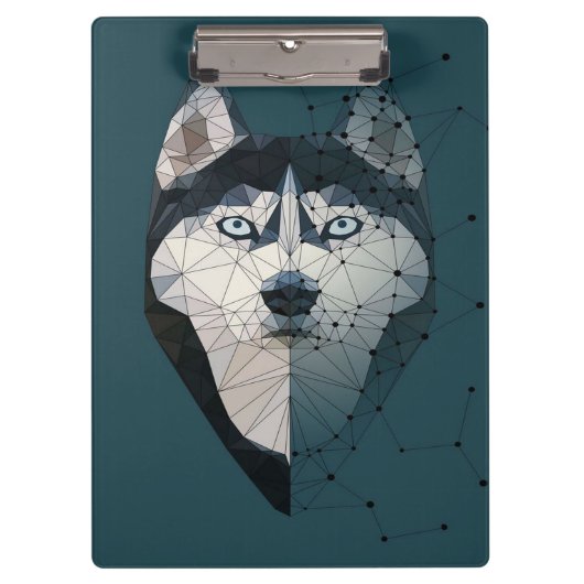 Husky Constellation Leinwand Klemmbrett (Vorderseite)