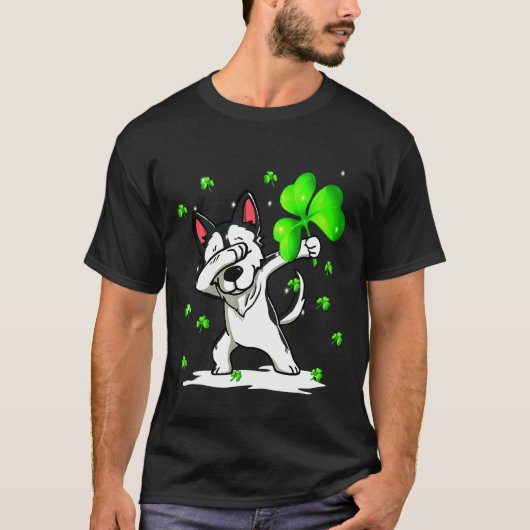 Husky Dabbing T-Shirt (Vorderseite)