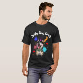 Husky dad Dog Lover Bester Vater für Hunde T-Shirt (Vorne ganz)