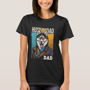 Husky Dad Siberian Husky Hund Haustier Für Männer  T-Shirt