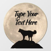 Husky Decal Husky Malamute Wolf Dog Fensterheber Fensteraufkleber (Blatt)