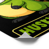 Husky Dinosaur Costume Trex Huskysaurus Animal Lov Poster (Ecke)