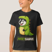 Husky Dinosaur Costume Trex Huskysaurus Animal Lov T-Shirt (Vorderseite)