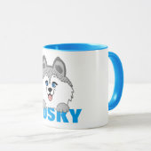 Husky Dog 11 oz Combo Tasse (VorderseiteRechts)