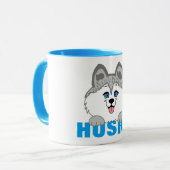 Husky Dog 11 oz Combo Tasse (Vorderseite Links)