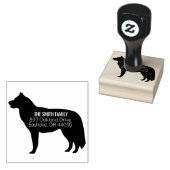 Husky Dog Address Briefmarke Gummistempel (Stempel)