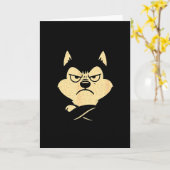 Husky Dog Ain’t Alogizing For I Do When I’m Mad  Karte (Gelbe Blume)