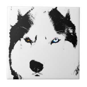 Husky Dog Art Keramik Tile Malamute Wolf Dog Gesch Fliese
