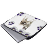Husky Dog Art Neopren Laptop Sleeve 13" (Vorne Knopf)